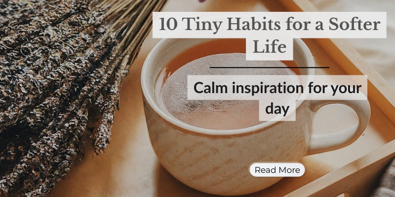 10 Tiny Habits for a Softer Life