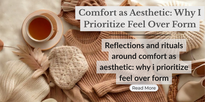 Comfort as Aesthetic: Why I Prioritize Feel Over Form