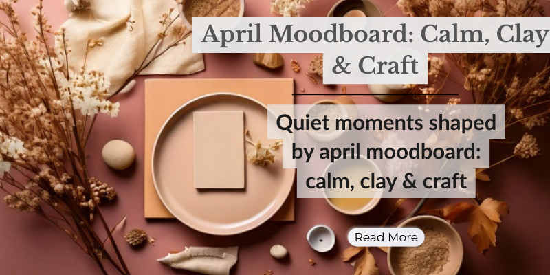 April Moodboard: Calm, Clay & Craft