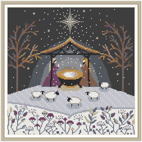 Create Christmas Cross Stitch Garland PDF Pattern