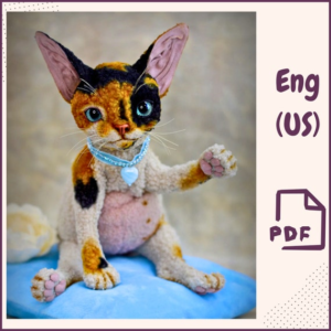 35.50 USDCreate a one of a kind stuffed kitty with movable paws! With our pattern for sewing a kitty stuffed toy, you can make something truly special and unique. The pattern makes it easy to master the perfect stitches and seams to create a magical companion your child will love.Thanks to the movable paws, the kitty feels real and alive. Its soft body and huggable size will make it an instant favorite, while the vibrant colors bring the kitty to life. PLEASE NOTE THAT THIS IS A DIGITAL DOWNLOAD PRODUCT. NO PHYSICAL PRODUCT WILL BE SENT.What you get:1. Sewing pattern in PDF format2. Brief instructions for stitching parts.!!!There are no instructions for assembling and decorating the toy.INSTANT DOWNLOAD*This is a digital file, we are not shipping out a physical item with this purchase*DETAILS:*For experienced sewers !!!*Language: Only in English* Recommended fabrics: Artificial fur*The size of the finished kitty according to this pattern is 22cm / 8.6 inches*You can print it out on your home printer.PLEASE NOTE THAT THIS IS A DIGITAL DOWNLOAD PRODUCT. NO PHYSICAL PRODUCT WILL BE SENT.Thank you for visiting my shop and enjoy your creativity!