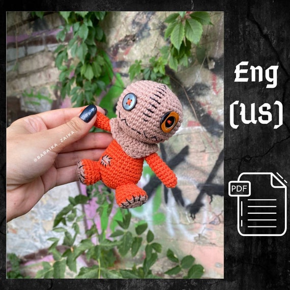 Crochet Creepy Sam Voodoo Doll PDF Pattern for Halloween Decor