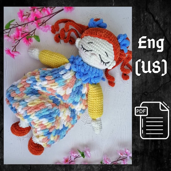 Crochet Plush Pajama Holder Doll PDF Pattern for Cozy Toy Storage