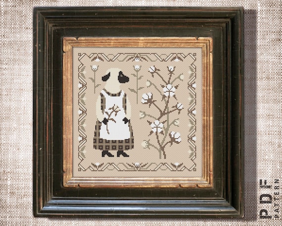 7.64 USDSheep with blooming cotton sampler cross stitch pattern "Sofia"No physical product will be sent. This is a PDF template, it does not include threads, fabric, frame. ● Fabric: Aida 14 count● Size: 125x125 crosses (for canvas aida 14 is 8.93"х8.93")● DMC Colors: 5 colors● Used stitches: cross stitchPDF file includes:- image of the finished embroidery;- pattern in colour symbols (divided into several sheets);- pattern in black & white symbols (divided into several sheets);- key to the pattern with DMC color numbers;- color drawing on one sheet (for viewing on a computer or smartphone);For personal use only. Please do not copy or distribute.Your files will be available to download immediately after the payment confirmation. For more details, please visit the page https://help.etsy.com/hc/en-us/articles/115013328108 REFUNDS:Due to the digital nature of this product, there are no refunds, returns, or exchanges. But I strive to make all my customers happy and satisfied! Dear customers, I would appreciate your feedback. They are very helpful at work.If you have any questions, please feel free to contact me.Thank you for visiting my shop and Happy Stitching!