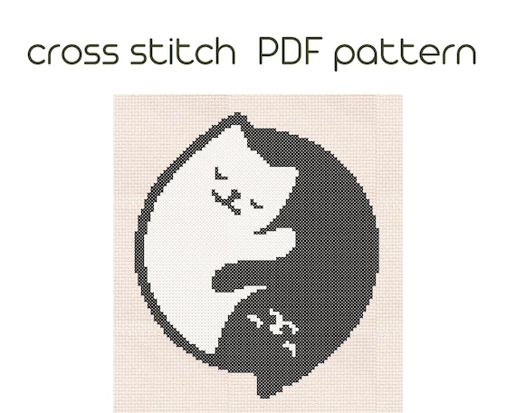2.50 USDCat cross stitch pattern. Animal Stitch Pattern. Cross Stitch PDF. Instant download. Counted cross stitch. Stitch patterns. Easy cross stitch. Kids cross stitch. First cross stitch. Funny cross stitch. Cross stitching is a great and easy choice for embroidery. It can be a beautiful home decor or as a gift for someone you love.PATTERN INFORMATION:Stitches: 110 X 110Palette: DMCColors: 2Fabric: Aida 14 (or you can use it with any Aida grade you want). Size: 7,874 inch x 7,874 inch ( 20 x 20 cm)PDF includes:- main picture for your reference - color legend with DMC thread colors- pattern in symbols scheme on several pages*** Please note that this listing is for a digital pattern download only, not a finished physical product. Colors may look different on different monitors.Your files will be available to download immediately after the payment confirmation. For more details, please visit the page https://help.etsy.com/hc/en-us/articles/115013328108 REFUNDS:Due to the digital nature of this product, there are no refunds, returns, or exchanges. But I strive to make all my customers happy and satisfied! So if you are unhappy with your product (need some color changes etc.), please, contact me and I will help you!