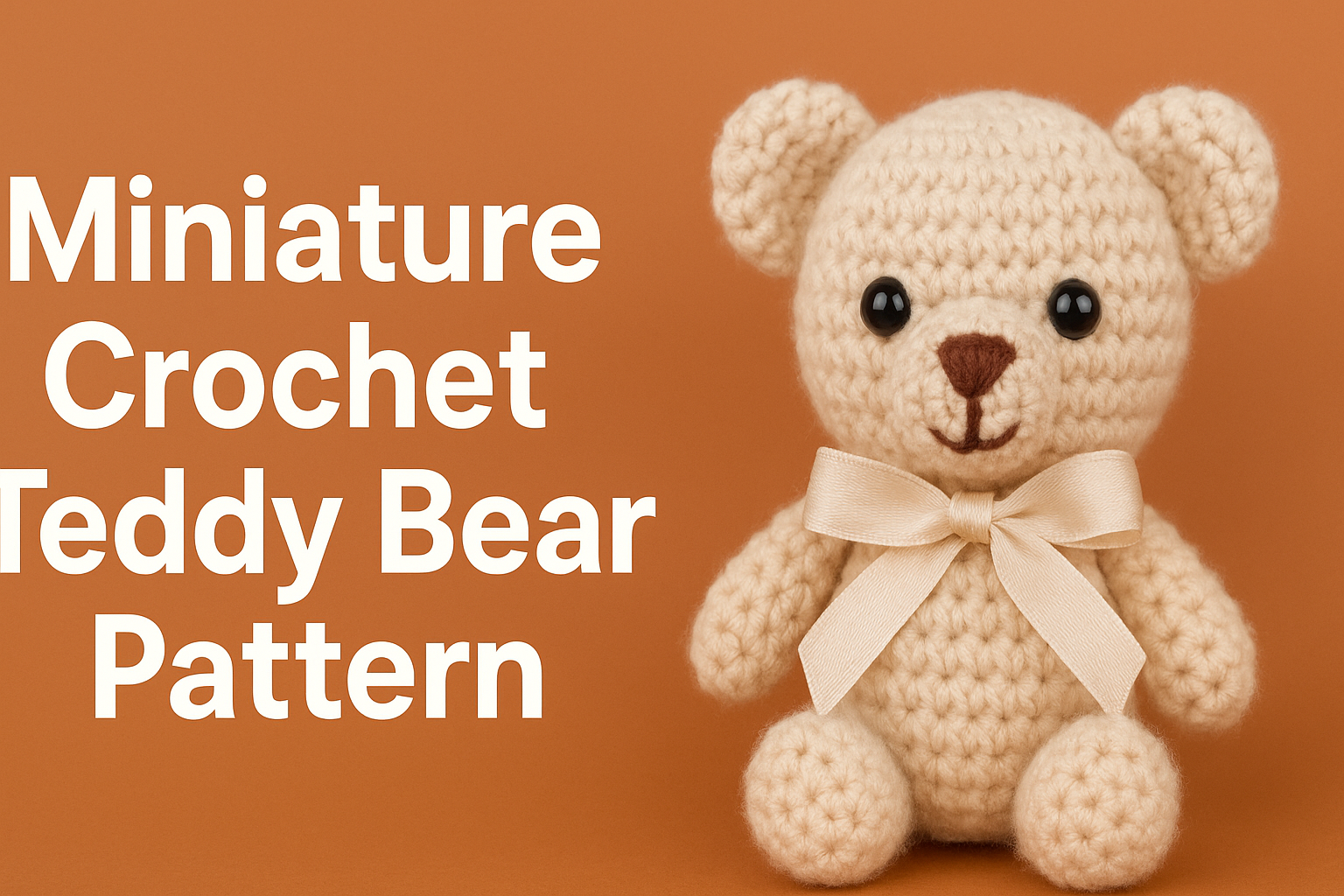 The Cutest 2-Inch Teddy Bear You’ll Ever Crochet