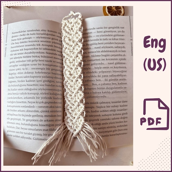 DIY Macrame Heart Bookmark Tutorial For Valentines Day