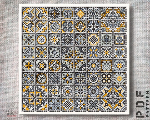 Craft Folk Cross-Stitch Embroidery PDF Pattern for Slow Living