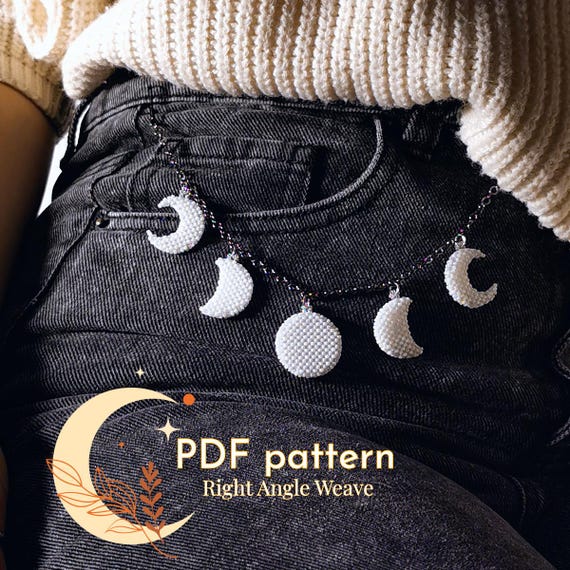 Craft 3-in-1 Moon Phase Pendants DIY Tutorial with Seed Beads