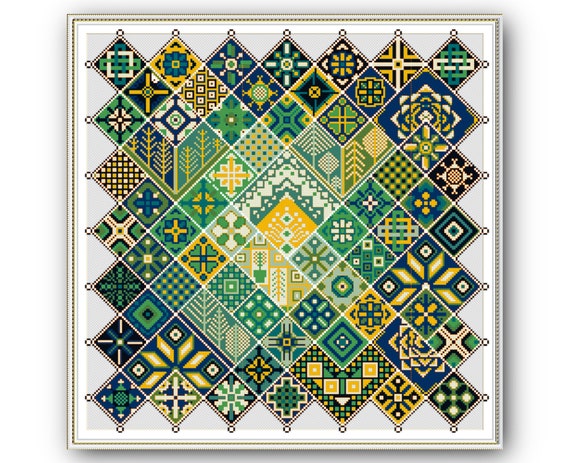 Craft Boho Geometric Cross Stitch PDF Pattern