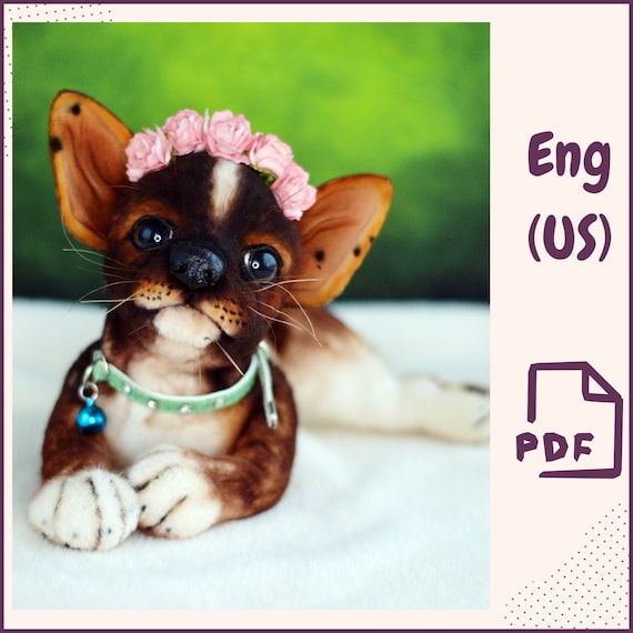 DIY Chihuahua Plush Toy Sewing Pattern PDF