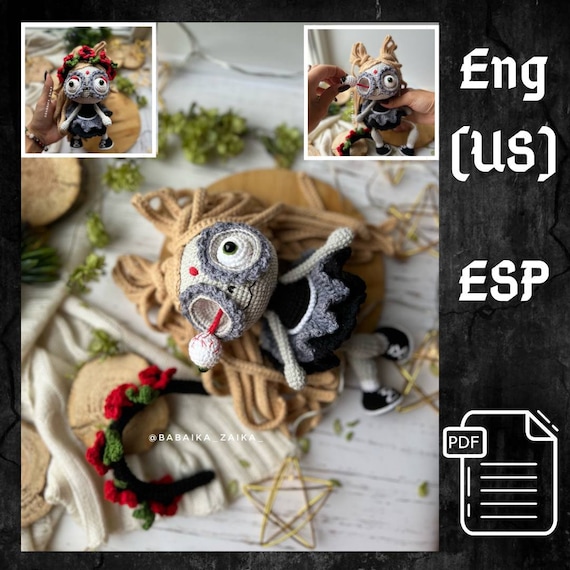 Make Santa Muerte Amigurumi Skull Doll PDF Pattern