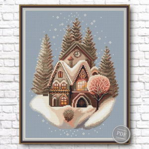 8.64 USDPlease note this is a PDF scheme only.No fabric, floss, or other materials are included in the listing.It is a digital pattern PDF format and will be available to download when the payment will be received. Create a magical winter landscape with this Christmas house cross stitch pattern, featuring a cozy forest cottage surrounded by snowy pine trees. Ideal for holiday décor, this primitive embroidery PDF brings charm and warmth to your stitching projects. Perfect for DIY Christmas gifts, this instant download pattern is beginner-friendly and comes in multiple color variations for unique results.PATTERN SPECIFICATION FOR DIFFERENT TYPES OF FABRIC DMC colors: 16Size of one element: 135 х 169 stitches● Fabric: Aida 14: 24.5 x 30.7 Cm 9.7 x 12.1 inches ● Fabric: Aida 16:21.5 x 27 Cm 8.5 х 10.6 inches● Fabric: Aida 18:19.1 х 24 Cm 7.5 х 9.4 inches***************3 FILES AVAILABLE FOR DOWNLOADPRINT VERSIONprinting on A4 format- version with black and white characters - version with colored blocks and symbols This is a printable version with diagrams divided into sections. Printing on A4 paper is possible;TABLET VERSION- version with black and white characters- version with colored blocks and symbolsThis is a screen-friendly (phone and tablet) version with a solid layout. You can enlarge it for a better view.Each PDF file includes:Title page with main image;Thread color chart showing colors, keys, thread length, etc.;Scheme.****************In order to open these files you will need Adobe Reader, which can be downloaded here for free: www.adobe.com/products/reader Downloading instructions can be found here:https://www.etsy.com/help/article/3949?ref=help_search_resultI don't accept returns, exchanges, or cancellations.But please contact me if you have any problems with your order.Dear customers, I would appreciate your feedback. They are very helpful at work.