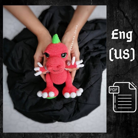 Crochet a Cute T-Rex Plush Toy PDF Pattern