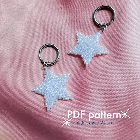 Create Beaded Star Pendant DIY Tutorial PDF Pattern