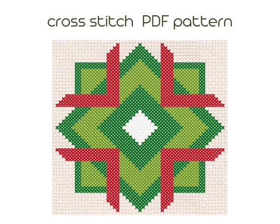 Make Snowflake Ornaments with Easy Cross Stitch PDF Pattern