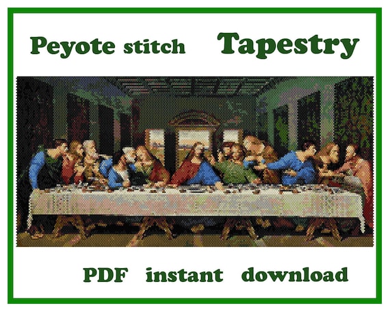Craft Last Supper Beaded Wall Art PDF Pattern