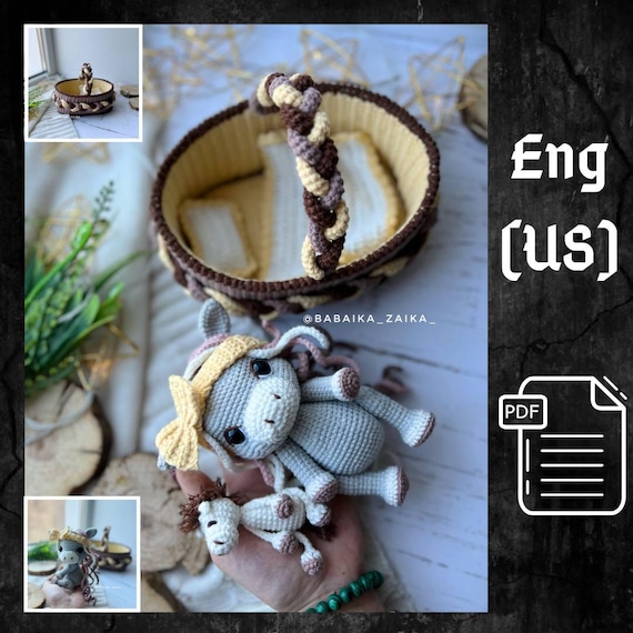 Learn to Crochet a Baby Horse Plush Toy PDF Pattern