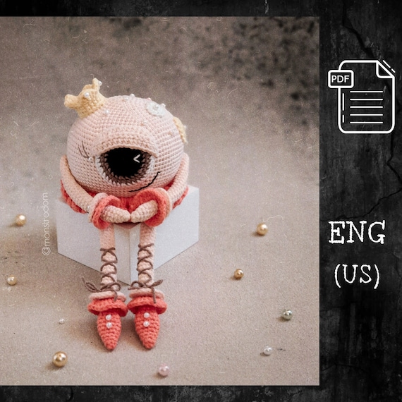 Crochet Adorable Monster Ballerina Doll PDF Pattern DIY Tutorial