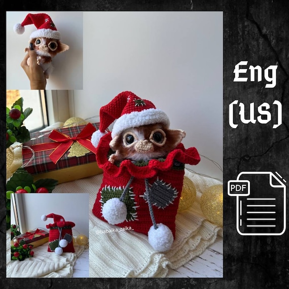 Crochet Gizmo Gremlin Plush Toy PDF Pattern for Holiday Amigurumi