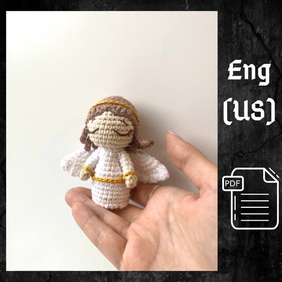 Crochet Christmas Angel Doll PDF Pattern DIY Tutorial