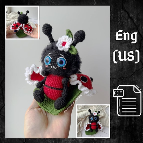 Make Amigurumi Ladybug Plush Toy PDF Pattern