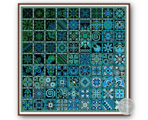 7.84 USDCross Stitch Patchwork - Swatch Blue - Geometric Squares - Ethnic Folk Art Design PDF Scoreboard Bring a touch of bold folk artistry to your home with this Blue Geometric Cross Stitch Pattern. Inspired by ethnic tiles and patchwork quilts, this modern embroidery chart features a stunning mosaic of squares filled with ornamental motifs.Perfect for advanced and enthusiastic stitchers, this digital PDF pattern is ready to download and stitch right away.Please note this is a PDF scheme only.No fabric, floss, or other materials are included in the listing.It is a digital pattern PDF format and will be available to download when the payment will be received.PATTERN SPECIFICATION FOR DIFFERENT TYPES OF FABRICDMC colors: 9 Mesh size: 295 x 295 stitches ● Fabric: Aida 14 Design area: 21 x 21 inches or 53.5 x 53.5 cm● Fabric: Aida 16 Design area: 18 2/5 x 18 2/5 inches or 46.8 x 46.8 cm● Fabric: Aida 18 Design area: 16 2/5 x 16 2/5 inches or 41.6 x 41.6 cm● Fabric: Aida 22 Design area: 13 2/5 x 13 2/5 inches or 34.1 x 34.1 cm3 FILES AVAILABLE FOR DOWNLOA2 FILES PRINT VERSIONprinting on A4 format- version with black and white characters - version with colored blocks and symbols This is a printable version with diagrams divided into sections. Printing on A4 paper is possible;1 FILE TABLET VERSION- version with black and white characters- version with colored blocks and symbolsThis is a screen-friendly (phone and tablet) version with a solid layout. You can enlarge it for a better view.Compatible with PatternKeeper for phone and tablet.Each PDF file includes:Title page with main image;Thread color chart showing colors, keys, thread length, etc.;Scheme.In order to open these files you will need Adobe Reader, which can be downloaded here for free: www.adobe.com/products/reader Downloading instructions can be found here:https://www.etsy.com/help/article/3949?ref=help_search_resultI don't accept returns, exchanges, or cancellations.But please contact me if you have any problems with your order.Dear customers, I would appreciate your feedback. They are very helpful at work.Thank you and Happy Stitching!