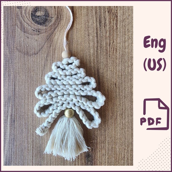 5.00 USDMacrame Christmas Tree Pattern – DIY Christmas Ornament PDF – Easy Macrame Decoration – Beginner Tutorial – Instant Download Holiday Craft★ Please note that This is a digital download, not a physical item!This is a PDF tutorial of easy christmas tree ornament which you can create at home with basic materials following these tutorial instructions.This Christmas Tree is a great Christmas decoration. Simple and easy tutorial!This is a Digital instant download pattern of our Macrame Christmas Tree for your DIY projects. Includes a description of the materials needed, written step-by-step how to complete the project and another PDF which shows how to make the knots necessary for the project.Dimensions of the finished project will be approximately Height: 12 -15 cm*** If you are a beginner you can easily make this christmas decor following this tutorial.Feel free to ask any questions you have while you are making the project, will be happy to help you more if you need! Thanks and have a wonderful day! ***********************The template will be available for download immediately after the payment confirmation. You will receive an email from Etsy with a link to download the template. For more details, please visit the page https://help.etsy.com/hc/en-us/articles/115013328108If you are going to purchase this template through the Etsy mobile app.The download link will not be available to you.To get the correct link to the template.You need to log in to your ETSY account using any browser.!!! Not via the mobile app.