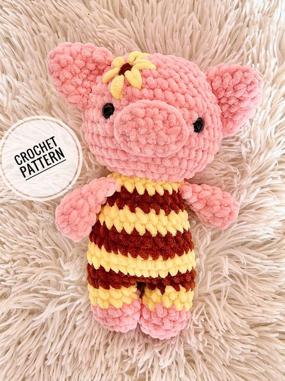 Easy Kawaii Amigurumi Crochet Pig PDF Pattern For Beginners