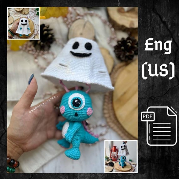 Crochet Ghost Monster Amigurumi Doll PDF Pattern