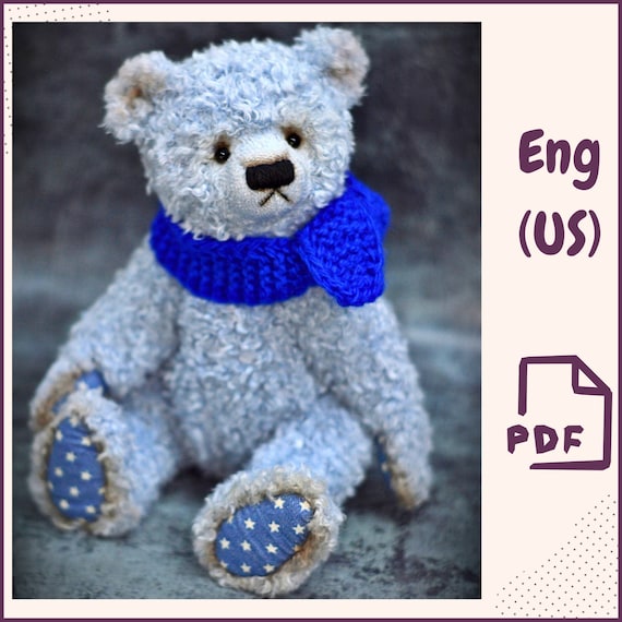 Classic Artist Teddy Bear Sewing PDF Pattern Tutorial