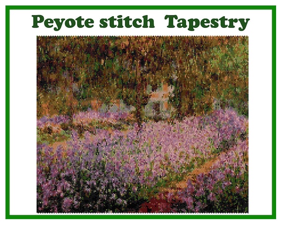 5.50 USDPeyote Wall Art pattern PDF The Artist’s Garden by MonetWant to see all my patterns for Tapestry?https://www.etsy.com/shop/BeadPatternShop?ref=seller-platform-mcnav&section_id=37930279The pattern for Miyuki Delica Beads size 11 (47 colors)Technique: Peyote stitch.Width: 9.88 in (25.1 cm) - 186 columnsLength: 8.5 in (21.6 cm) - 123 rowsThe PDF file includes: 1. Pattern preview.2. A large, detailed, numbered graph of the pattern.*3. Bead legend - numbers, colors and the number of beads used for each color beads Delica.4. Word chart.You will find your PDF files and jpg file in the section "Your purchases" in Etsy after payment.*The colors in the Bead Chat may differ from the color of the beads due to the peculiarities of the program and the computer monitor.The pattern is for personal use only. Please do not copy, resell or share.PLEASE NOTE: this is a listing for a PDF pattern file, not the finished itemor step-by-step tutorial. Materials are not included. Stitch Technique Instructions or Tutorials are not included. However if you need any help, be free to contact me.Thank you for visiting my shop!