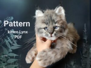 16.00 USDPattern kitten Lynx, Realistic Toys, Puff, Stuffed Animals, Soft Sculpture Please NOTE: This is a pattern for sewing a faux fur toy. This pattern is not suitable for crocheting or knitting.The 11-sheet pdf file contains a pattern for a realistic kitten Lynx 15 in long (38 cm) from the nose to the base of the tail. For convenience, the parts that need to be sewn together are marked with the same color. There is also a list of materials and a little BONUS "information on how to sew on the eyes". English language.PLEASE NOTE THE PATTERN DOES NOT CONTAIN STEP-BY-STEP INSTRUCTIONS. To create a realistic cat it is not enough to sew a body of fur. It is necessary to insert the skeleton, stuff the body, make the eyes, nose and paws. I wish you a lot of fun If you have any problems write me. Materials not included. Digital downloadPlease note that the Pattern is meant for personal use only!It is not allowed to publish, sell and transfer the very pattern to third persons.