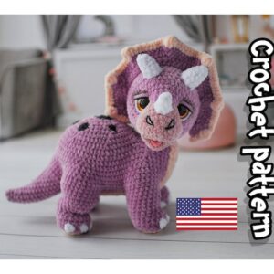 8.36 USDThis PDF crochet pattern consists of: -30 pages of detailed step-by-step instructions for making this toy; -over 50 colorful close-up photos; -9 links to videos with visual explanations (you just need to click on the text highlighted in blue and your browser will redirect you to the video)Here you can find more patterns in a similar style:https://www.etsy.com/shop/ThreadTutorial?ref=seller-platform-mcnav&section_id=39135406PLEASE NOTE: THIS PURCHASE IS ONLY FOR A DIGITAL CROCHET PATTERN, NOT THE FINISHED ANIMAL. MATERIALS NOT INCLUDED.PATTERN AVAILABLE IN ENGLISH ONLY.! Instant digital download - ready to download once payment is confirmed.You will see the download link in details of your order.Final size of the toy with the recommended materials and tools – 9*9.8 in (23*25 cm).You can use your favorite materials and tools, but final size of the toy may differPlease note that each master has his own style and density of crochet. The size of the finished toy may vary from the size indicated in the template.Crochet pattern in USA conditions.Skill level: intermediate.Pattern Crochet pattern does not contain crochet lessons. You must have toy crocheting skills.Recommended materials and tools:1.Yarn Himalaya Dolphin Baby 100g/120m, (80330) - 2 skeins of main color (80308) – for the patch (80301) – for the toes (80317) – for the muzzle2. Jeans by YarnArt – to make the spots3. Size 3.5mm main crochet hook and size 2 mm crochet hook to make the spots4. Safety eyes d. 20 mm5. Cotter pin or plastic toy joint d.35 mm6. Toy stuffing7. Some pink felt fabric and glue to make the tongue8. Stitch markers, scissors, wide-eyed needle and strong thread to do sculpting and to sew.Pattern Notes:This pattern is my own original design. Copy, distribution, resale, sharing of this pattern or any its parts is STRICTLY FORBIDDEN! This pattern is for personal use only! Please respect my work.You may sell the finished product.This pattern does not contain crochet lessons.I don't accept returns, exchanges, or cancellations. But please contact me if you have any problems with your order