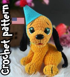 8.50 USDCreate your own adorable crochet puppy with this detailed amigurumi pattern. The design features a soft plush dog with floppy ears, expressive eyes, and a playful look, making it a charming handmade gift or cozy decor piece.This crochet pattern also includes instructions for a small collar and a festive party hat, allowing you to customize the toy and add extra character. The finished puppy is perfect for gifting, collecting, or creating a unique handmade piece for someone special.Here you can find more patterns in a similar style:https://www.etsy.com/shop/ThreadTutorial?ref=seller-platform-mcnav&section_id=39135406All photos show real handmade toys created from this pattern. This crochet pattern is written by a human, not generated by AI.This PDF crochet pattern consists of: -27 pages of detailed step-by-step instructions for making this toy; -over 35 colorful close-up photos; -8 links to videos with visual explanations (you just need to click on the text highlighted in blue and your browser will redirect you to the video)PATTERN AVAILABLE IN ENGLISH ONLY.PLEASE NOTE: THIS PURCHASE IS ONLY FOR A DIGITAL CROCHET PATTERN, NOT THE FINISHED TOY! Instant digital download - ready to download once payment is confirmed.You will see the download link in details of your order.Final size of the toy with the recommended materials and tools 6.7 in (17 cm).You can use your favorite materials and tools, but final size of the toy may differ.Please note that each master has his own style and density of crochet. The size of the finished toy may vary from the size indicated in the template.Crochet pattern in USA conditions.skill level: intermediate. Pattern Crochet pattern does not contain crochet lessons. You must have toy crocheting skills.Recommended materials and tools:1.Yarn Himalaya Dolphin Baby 100g/120m80368 – 1 skein of the basic color80311 – a little bit of black for the ears and tail 80318 – a little bit of red for the tongue2.Yarn YarnArt Jeans 50г/160м 60 – for the cap33 – для the collar3.3.25 mm crochet hook (basic) and 2 mm crochet hook (for the accessories)4.Oval nose 20*15 mm5.Safety eyes d=18 mm6.Cotter pin or joint for the head d.35 mm 7.Stuffing material (fiberfill/polyester)8.Stitch marker, tapestry needle and firm thread for sculpting, and sewing the parts9.Small pompom for the cap, button for the collar, and metal pendant for a collar (optional).Pattern Notes:This pattern is my own original design. Copy, distribution, resale, sharing of this pattern or any its parts is STRICTLY FORBIDDEN! This pattern is for personal use only! Please respect my work.You may sell the finished product.This pattern does not contain crochet lessons.I don't accept returns, exchanges, or cancellations. But please contact me if you have any problems with your order.