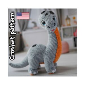 8.36 USDThis PDF crochet pattern consists of: -28 pages of detailed step-by-step instructions for making this toy; -over 47 colorful close-up photos; -8 links to videos with visual explanations (you just need to click on the text highlighted in blue and your browser will redirect you to the video)Here you can find more patterns in a similar style:https://www.etsy.com/shop/ThreadTutorial?ref=seller-platform-mcnav§ion_id=39135406PLEASE NOTE: THIS PURCHASE IS ONLY FOR A DIGITAL CROCHET PATTERN, NOT THE FINISHED ANIMAL. MATERIALS NOT INCLUDED.PATTERN AVAILABLE IN ENGLISH ONLY.! Instant digital download - ready to download once payment is confirmed.You will see the download link in details of your order.Final size of the toy with the recommended materials and tools – 11.8 in (30 cm).You can use your favorite materials and tools, but final size of the toy may differPlease note that each master has his own style and density of crochet. The size of the finished toy may vary from the size indicated in the template.Crochet pattern in USA conditions.Skill level: intermediate.Pattern Crochet pattern does not contain crochet lessons. You must have toy crocheting skills.Recommended materials and tools:1.Yarn Himalaya Dolphin Baby 100gr/120m, (80341) - 2 skeins of main color (80308) – for the chest (80301) – for the toes2. Yarn Jeans by YarnArt – to make spots3. Size 3.5mm crochet hook (main) and size 2mm crochet hook to make the spots4. Safety eyes d. 20 мм.5. Cotter pin or plastic toy joint d.35mm6. Toy stuffing7. A piece of pink felt and some glue to make the tongue 8. Stitch markers, scissors, wide-eyed needle and strong thread to do sculpting and to sew.Pattern Notes:This pattern is my own original design. Copy, distribution, resale, sharing of this pattern or any its parts is STRICTLY FORBIDDEN! This pattern is for personal use only! Please respect my work.You may sell the finished product.This pattern does not contain crochet lessons.I don't accept returns, exchanges, or cancellations. But please contact me if you have any problems with your order