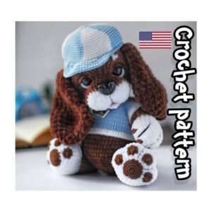 9.38 USDThis PDF crochet pattern consists of: -33 pages of detailed step-by-step instructions for making this toy (English language); -over 58 colorful close-up photos; -11 links to videos with visual explanations (you just need to click on the text highlighted in blue and your browser will redirect you to the video)Here you can find more patterns in a similar style:https://www.etsy.com/shop/ThreadTutorial?ref=seller-platform-mcnav&section_id=39135406PATTERN AVAILABLE IN ENGLISH ONLY.PLEASE NOTE: THIS PURCHASE IS ONLY FOR A DIGITAL CROCHET PATTERN, NOT THE FINISHED TOY! Instant digital download - ready to download once payment is confirmed.You will see the download link in details of your order.Final size of the toy with the recommended materials and tools 11.8 in (30 cm).You can use your favorite materials and tools, but final size of the toy may differ.Please note that each master has his own style and density of crochet. The size of the finished toy may vary from the size indicated in the template.Crochet pattern in USA conditions.skill level: intermediate. Pattern Crochet pattern does not contain crochet lessons. You must have toy crocheting skills.Recommended materials and tools:1. Yarn YarnArt Dolce or Himalaya Dolphin Baby – 2 skeins of main color2. Yarn Himalaya Dolphin Baby, white color – 0.5 of skein3. Yarn YarnArt Jeans for paw pads4. Hooks size 3.5 mm, 6 mm (for ears) and 2.5 mm (for paw pads)5. Strong thread (e.g. "Iris") for a thread mount and tightening6. Polyester fiber filling (holofiber, syntepuh)7. Safety eyes size 18 mm, safety nose size 2*1.5 cm8. Markers of rounds beginning, large tailor’s needle, scissors, safety pins10. Yarn YarnArt Jeans: black color for eyebrows and paws embroidery, brown color for paw pads.Pattern Notes:This pattern is my own original design. Copy, distribution, resale, sharing of this pattern or any its parts is STRICTLY FORBIDDEN! This pattern is for personal use only! Please respect my work.You may sell the finished product.This pattern does not contain crochet lessons.I don't accept returns, exchanges, or cancellations. But please contact me if you have any problems with your order.
