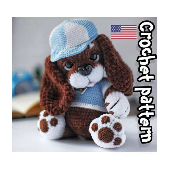 9.38 USDThis PDF crochet pattern consists of: -33 pages of detailed step-by-step instructions for making this toy (English language); -over 58 colorful close-up photos; -11 links to videos with visual explanations (you just need to click on the text highlighted in blue and your browser will redirect you to the video)Here you can find more patterns in a similar style:https://www.etsy.com/shop/ThreadTutorial?ref=seller-platform-mcnav&section_id=39135406PATTERN AVAILABLE IN ENGLISH ONLY.PLEASE NOTE: THIS PURCHASE IS ONLY FOR A DIGITAL CROCHET PATTERN, NOT THE FINISHED TOY! Instant digital download - ready to download once payment is confirmed.You will see the download link in details of your order.Final size of the toy with the recommended materials and tools 11.8 in (30 cm).You can use your favorite materials and tools, but final size of the toy may differ.Please note that each master has his own style and density of crochet. The size of the finished toy may vary from the size indicated in the template.Crochet pattern in USA conditions.skill level: intermediate. Pattern Crochet pattern does not contain crochet lessons. You must have toy crocheting skills.Recommended materials and tools:1. Yarn YarnArt Dolce or Himalaya Dolphin Baby – 2 skeins of main color2. Yarn Himalaya Dolphin Baby, white color – 0.5 of skein3. Yarn YarnArt Jeans for paw pads4. Hooks size 3.5 mm, 6 mm (for ears) and 2.5 mm (for paw pads)5. Strong thread (e.g. "Iris") for a thread mount and tightening6. Polyester fiber filling (holofiber, syntepuh)7. Safety eyes size 18 mm, safety nose size 2*1.5 cm8. Markers of rounds beginning, large tailor’s needle, scissors, safety pins10. Yarn YarnArt Jeans: black color for eyebrows and paws embroidery, brown color for paw pads.Pattern Notes:This pattern is my own original design. Copy, distribution, resale, sharing of this pattern or any its parts is STRICTLY FORBIDDEN! This pattern is for personal use only! Please respect my work.You may sell the finished product.This pattern does not contain crochet lessons.I don't accept returns, exchanges, or cancellations. But please contact me if you have any problems with your order.