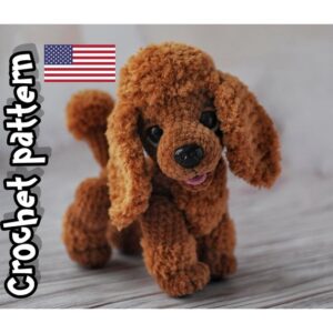 9.89 USDThis PDF crochet pattern consists of: -24 pages of detailed step-by-step instructions for making this toy; -over 45 colorful close-up photos; -9 links to videos with visual explanations (you just need to click on the text highlighted in blue and your browser will redirect you to the video)Here you can find more patterns in a similar style:https://www.etsy.com/shop/ThreadTutorial?ref=seller-platform-mcnav&section_id=39135406PLEASE NOTE: THIS PURCHASE IS ONLY FOR A DIGITAL CROCHET PATTERN, NOT THE FINISHED ANIMALPATTERN AVAILABLE IN ENGLISH ONLY.! Instant digital download - ready to download once payment is confirmed.You will see the download link in details of your order.Final size of the toy with the recommended materials and tools is 7.9*7.1 in (20*18 cm)You can use your favorite materials and tools, but final size of the toy may differ.Please note that each master has his own style and density of crochet. The size of the finished toy may vary from the size indicated in the template.Crochet pattern in USA conditions.Skill level: intermediate.This Crochet pattern does not contain crochet lessons. You must have toy crocheting skills.Please note: this is not a readymade toy. Materials not included.Recommended materials and tools:1.Yarn Dolphin Baby by Himalaya 100gr/120m – (80337) – 1 skein2.Yarn Wolans Fox 100gr/100m (110-19) – 1 skein3.Yarn Jeans by YarnArt pink color to crochet the tongue4.Size 3.5mm crochet hook main, size 2.0 mm crochet hook to crochet the tongue5.Safety eyes d. 18mm 6.Safety nose size 22x17 mm7.Cotter pins or plastic joints d. 30 mm to install the legs and d. 40mm to install the head8.Toy stuffing9.Stitch markers, wide-eyed needle, strong thread to do sculpting and to sew the parts10. Polymer clay for the paw pads (optionally)Pattern Notes:This pattern is my own original design. Copy, distribution, resale, sharing of this pattern or any its parts is STRICTLY FORBIDDEN! This pattern is for personal use only! Please respect my work.You may sell the finished product.This pattern does not contain crochet lessons.I don't accept returns, exchanges, or cancellations. But please contact me if you have any problems with your order