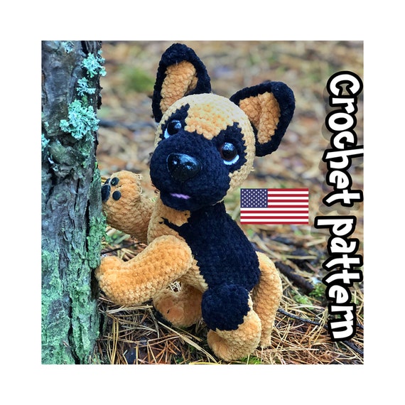9.89 USDThis PDF crochet pattern consists of: -22 pages of detailed step-by-step instructions for making this toy (English language); -over 33 colorful close-up photos; -7 links to videos with visual explanations (you just need to click on the text highlighted in blue and your browser will redirect you to the video)Here you can find more patterns in a similar style:https://www.etsy.com/shop/ThreadTutorial?ref=seller-platform-mcnav&section_id=39135406PATTERN AVAILABLE IN ENGLISH ONLY.PLEASE NOTE: THIS PURCHASE IS ONLY FOR A DIGITAL CROCHET PATTERN, NOT THE FINISHED TOY ! Instant digital download - ready to download once payment is confirmed.You will see the download link in details of your order.Final size of the toy with the recommended materials and tools 7.9*7.1 in (20*18 cm).You can use your favorite materials and tools, but final size of the toy may differ.Please note that each master has his own style and density of crochet. The size of the finished toy may vary from the size indicated in the template.Crochet pattern in USA conditions.skill level: intermediate. Pattern Crochet pattern does not contain crochet lessons. You must have toy crocheting skills.Recommended materials and tools:1.Yarn Himalaya Dolphin Baby 100g/120m, 80330 (ginger color) – 1 skein 80311 (black color) – 1 skein2. Some Yarn Art Jeans pink color for the tongue 3.Size 3,5 mm crochet hook (main) and size 2,5 mm for the tongue4.Safety eyes d.18-16 mm5.Safety nose size 23 x 18 or 26 x 21mm6.Cotter pin joint: for the head d.40 mm, for the paws d.30 mm7.Toy stuffing (hollow fiber)8.Stitch markers, strong thread for sculpting and long wide-eyed needle.9.Polymer clay, glue, stationery knife for paw pads (optionally)Pattern Notes:This pattern is my own original design. Copy, distribution, resale, sharing of this pattern or any its parts is STRICTLY FORBIDDEN! This pattern is for personal use only! Please respect my work.You may sell the finished product.This pattern does not contain crochet lessons.I don't accept returns, exchanges, or cancellations. But please contact me if you have any problems with your order.
