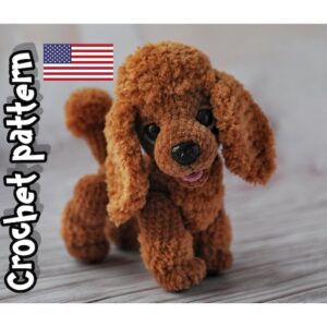 9.89 USDThis PDF crochet pattern consists of: -24 pages of detailed step-by-step instructions for making this toy; -over 45 colorful close-up photos; -9 links to videos with visual explanations (you just need to click on the text highlighted in blue and your browser will redirect you to the video)Here you can find more patterns in a similar style:https://www.etsy.com/shop/ThreadTutorial?ref=seller-platform-mcnav&section_id=39135406PLEASE NOTE: THIS PURCHASE IS ONLY FOR A DIGITAL CROCHET PATTERN, NOT THE FINISHED ANIMALPATTERN AVAILABLE IN ENGLISH ONLY.! Instant digital download - ready to download once payment is confirmed.You will see the download link in details of your order.Final size of the toy with the recommended materials and tools is 7.9*7.1 in (20*18 cm)You can use your favorite materials and tools, but final size of the toy may differ.Please note that each master has his own style and density of crochet. The size of the finished toy may vary from the size indicated in the template.Crochet pattern in USA conditions.Skill level: intermediate.This Crochet pattern does not contain crochet lessons. You must have toy crocheting skills.Please note: this is not a readymade toy. Materials not included.Recommended materials and tools:1.Yarn Dolphin Baby by Himalaya 100gr/120m – (80337) – 1 skein2.Yarn Wolans Fox 100gr/100m (110-19) – 1 skein3.Yarn Jeans by YarnArt pink color to crochet the tongue4.Size 3.5mm crochet hook main, size 2.0 mm crochet hook to crochet the tongue5.Safety eyes d. 18mm 6.Safety nose size 22x17 mm7.Cotter pins or plastic joints d. 30 mm to install the legs and d. 40mm to install the head8.Toy stuffing9.Stitch markers, wide-eyed needle, strong thread to do sculpting and to sew the parts10. Polymer clay for the paw pads (optionally)Pattern Notes:This pattern is my own original design. Copy, distribution, resale, sharing of this pattern or any its parts is STRICTLY FORBIDDEN! This pattern is for personal use only! Please respect my work.You may sell the finished product.This pattern does not contain crochet lessons.I don't accept returns, exchanges, or cancellations. But please contact me if you have any problems with your order