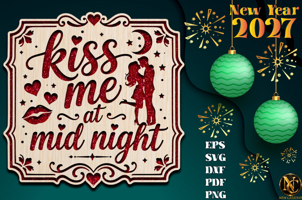 Kiss Me at Midnight 2027 SVG