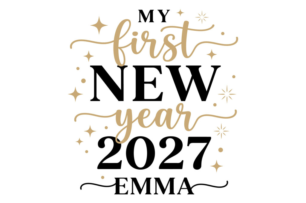 My First New Year 2027 SVG