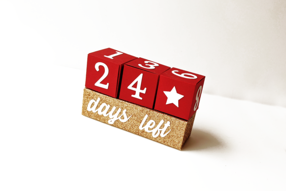 Christmas Advent Calendar Boxes SVG - handmade Advent calendar design preview
