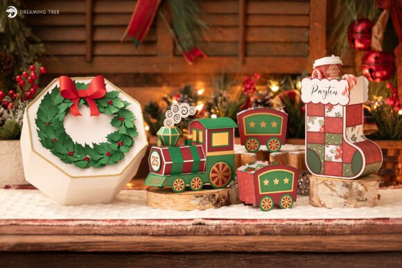 Merry Moments SVG Bundle - handmade Advent calendar design preview