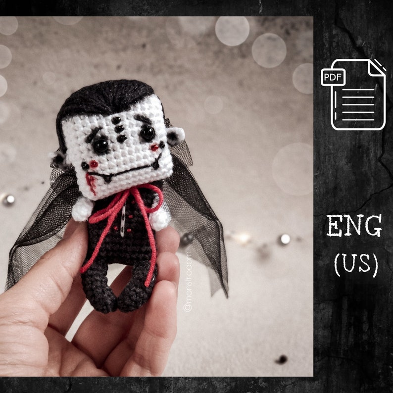 Cute crochet Baby Dracula amigurumi